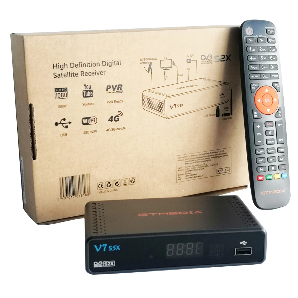 v7 s5x DVB-S2 com receptor digital gtmedia