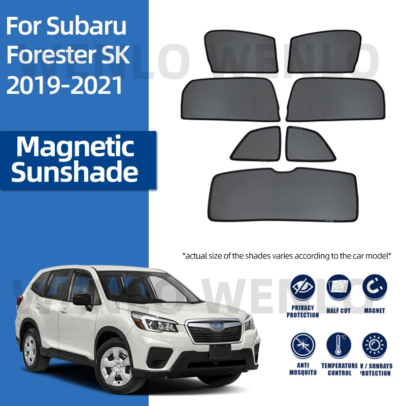 For Subaru Forester 20192021 Car Sun Shield Rear Window Sunshades