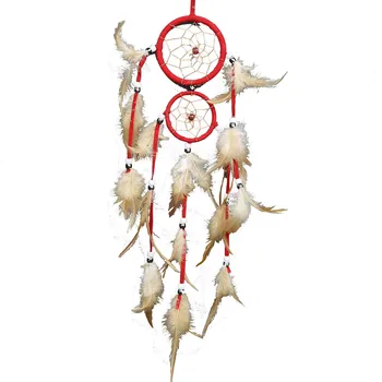 

Indian Style Dream Catcher Feather Wind Chimes Home Hanging Decoration Dreamcatcher Car Nursery Kids Bedroom Decor