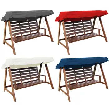 

235cm Waterproof Swing Chair Top Cover 2/3 Seats Outdoor Canopy Replacement Garden Courtyard Swing Cover Tent Chair Shade Sail