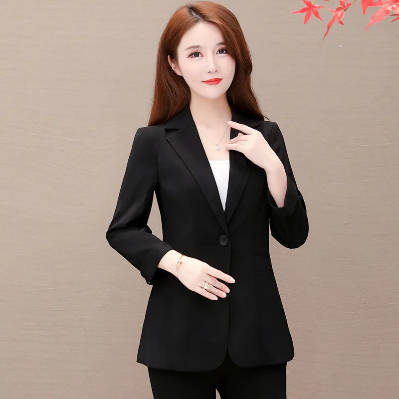 

Simple Fashion Small Suit 2019 Autumn New Style Korean-style Slim Fit Slimming Ol Elegant Commuting Versatile Cropped Jacket