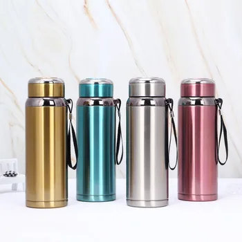 

Double-Layer Stainless Steel Thermos Thermos Mug Travel Mountaineering Large-Capacity Thermos Portable Travel Water Bottle