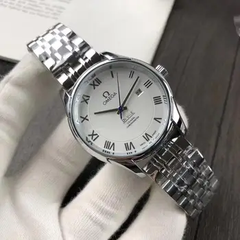 

Omega- Luxury Brand quartz women Watches Quartz Watch Stainless Steel Strap wristwatch classic business dress men watch 11