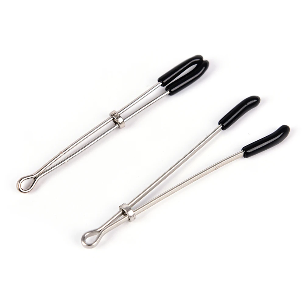 2PCS Steel Labia Labium Clamps Female Sex Toy Breast Nipple Clitoris Ear Clips Erotic Product Sexy Adult Game Adult Products