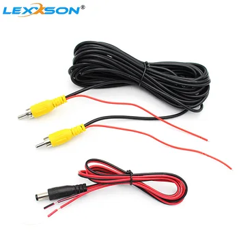 

LEXXSON AV RCA Cable 6M & Power Cable Wires for Rear View Camera with Video Trigger Wire Connecting Car Parking Rearview Monitor