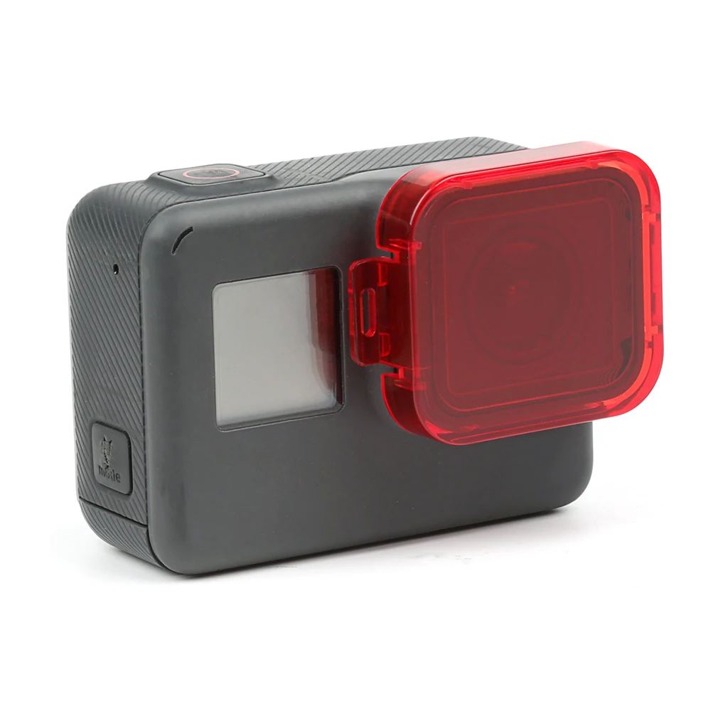 Снимайте 6 цветов фильтр для дайвинга для GoPro Hero 7 6 5 черный чехол для камеры крышка объектива Красный Серый Фиолетовый Оранжевый фильтр для Go Pro аксессуар