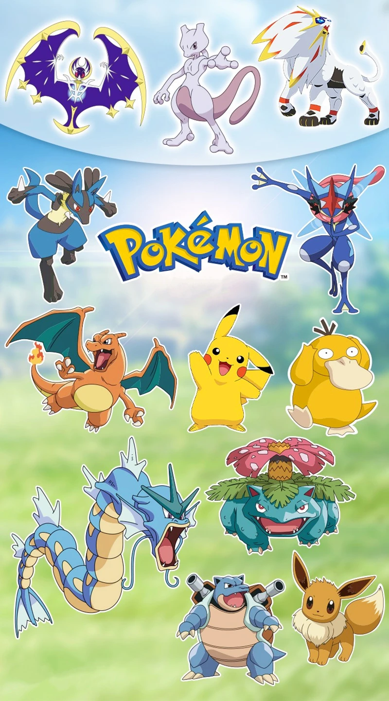 Genuine Pokemon Box Set Pocket Monster Pokeball Deformation Toys Pikachu Venusaur Charizard Gyarados Mewtwo Anime Figure Model