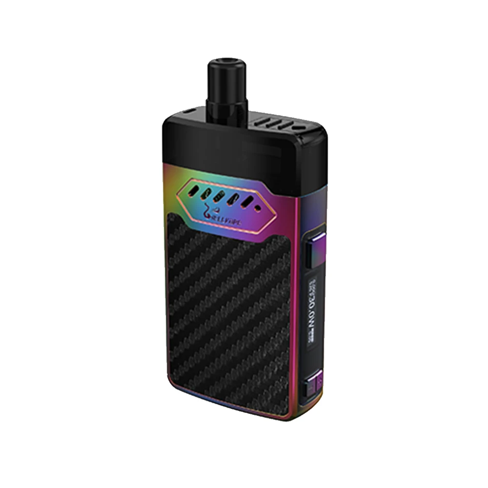 Rainbow Carbon fiber Комплект системы Hellvape Grimm Pod с аккумулятором 1200 мАч и картриджем 3 мл MTL/DTL Vaping Mod Pod Kit электронная сигарета Vs VINCI X/Drag Nano - Цвет: Rainbow Carbon fiber