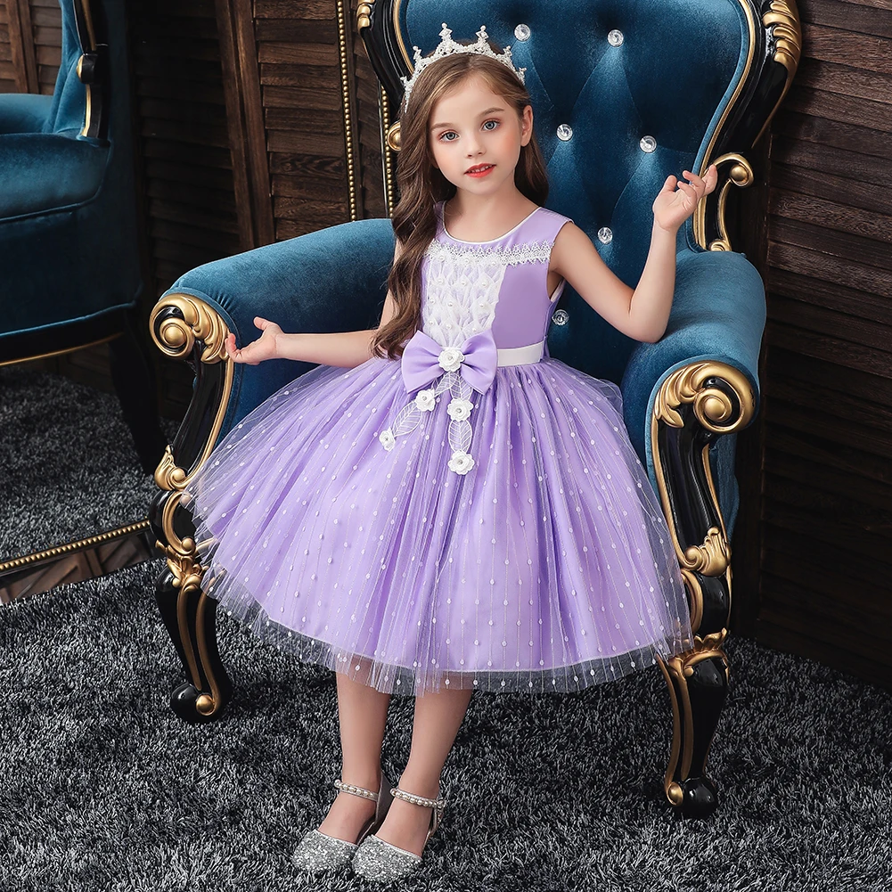 Purple little girl dress munimoro.gob.pe
