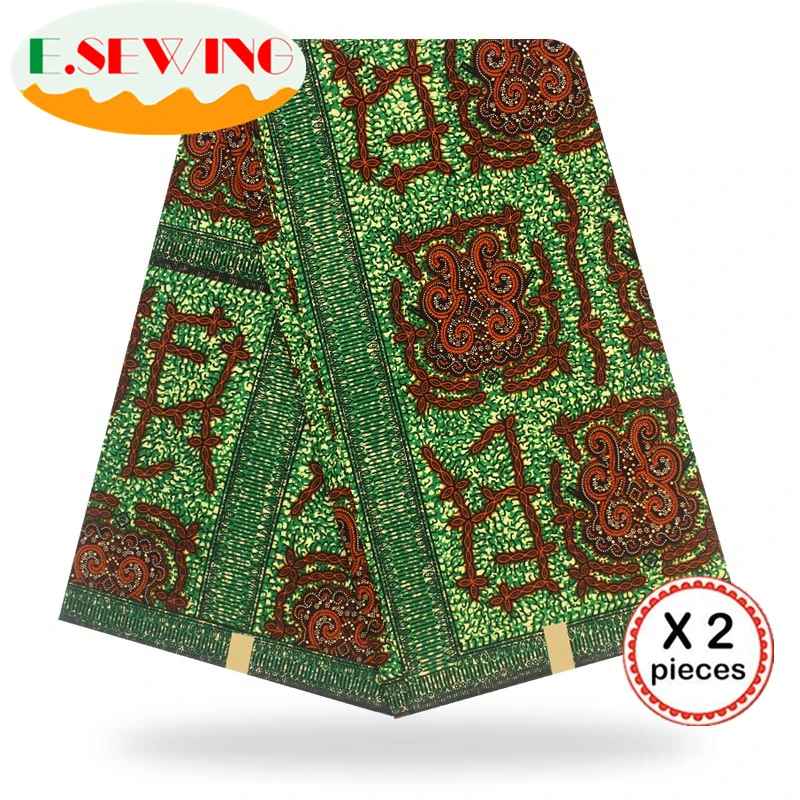Африканская восковая ткань с принтом Анкара для шитья Анкара африканская ткань 12 ярдов нигерийская хлопковая ткань Гана для платья 90128