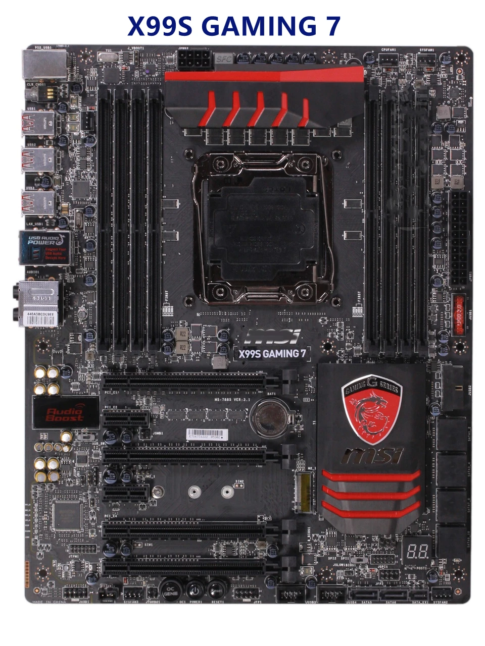 Материнская плата MSI X99S GAMING 7 PC игровая LGA 2011-3 DDR4 ram m.2 поддерживает 6800K V3 V4