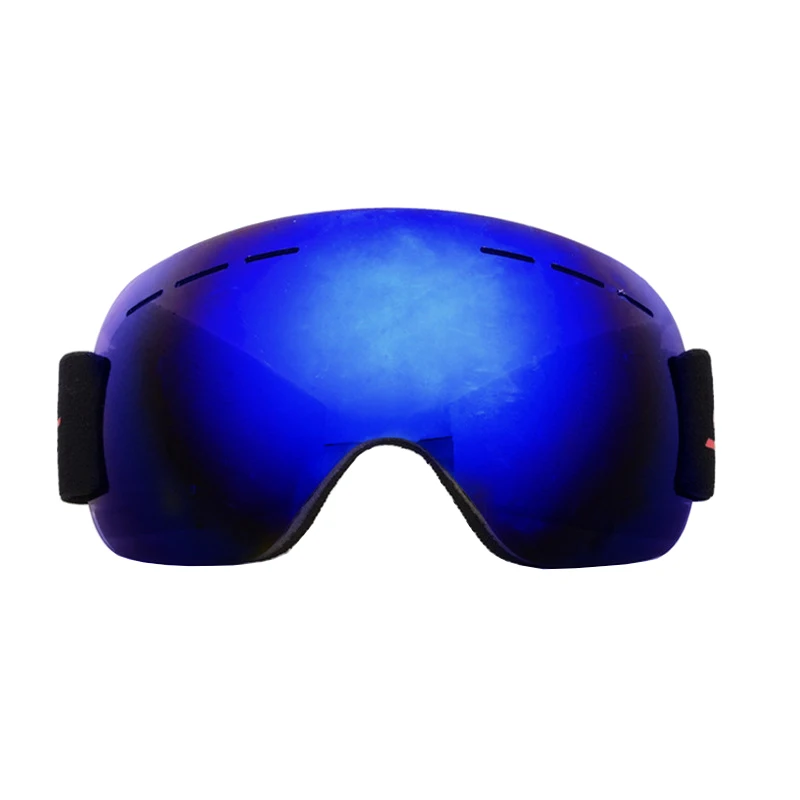 Blue Lens Унисекс противотуманные лыжные очки зимние ветрозащитные очки для катания на коньках лыжные очки для спорта на открытом воздухе очки для сноуборда UV400 очки для снегохода - Цвет: Blue Lens