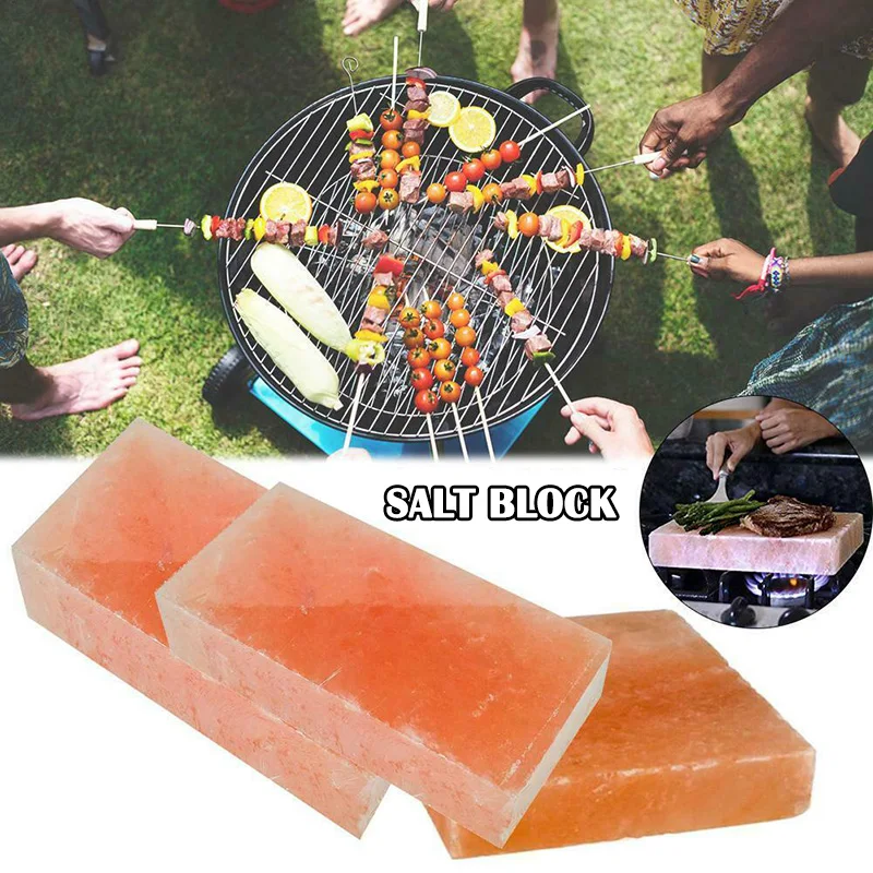 

Himalayan Salt Block Barbecue BBQ Salt Slab Plat for Outdoor Cooking Camping BJStore