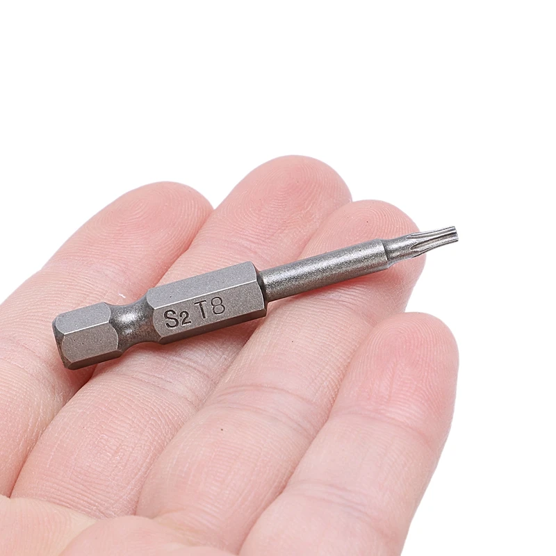 50 мм длина 2 мм точка T8 Тип безопасная отвертка Torx Бит 10 шт