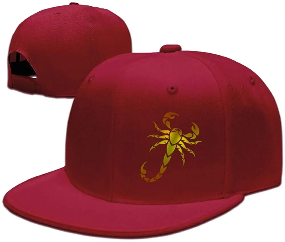 Tsdfcкрасочные Scorpion унисекс Snapback Регулируемая плоская бейсболка