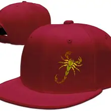 Tsdfcкрасочные Scorpion унисекс Snapback Регулируемая плоская бейсболка