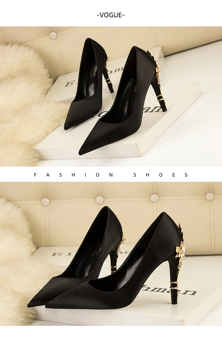 Tacón de zapatos de aguja