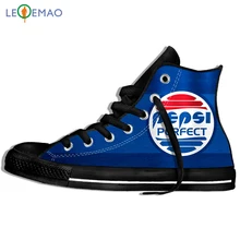 Прогулочные парусиновые ботинки; дышащая обувь с классическим логотипом Pepsi и буквенным принтом; удобная спортивная обувь; классические кроссовки