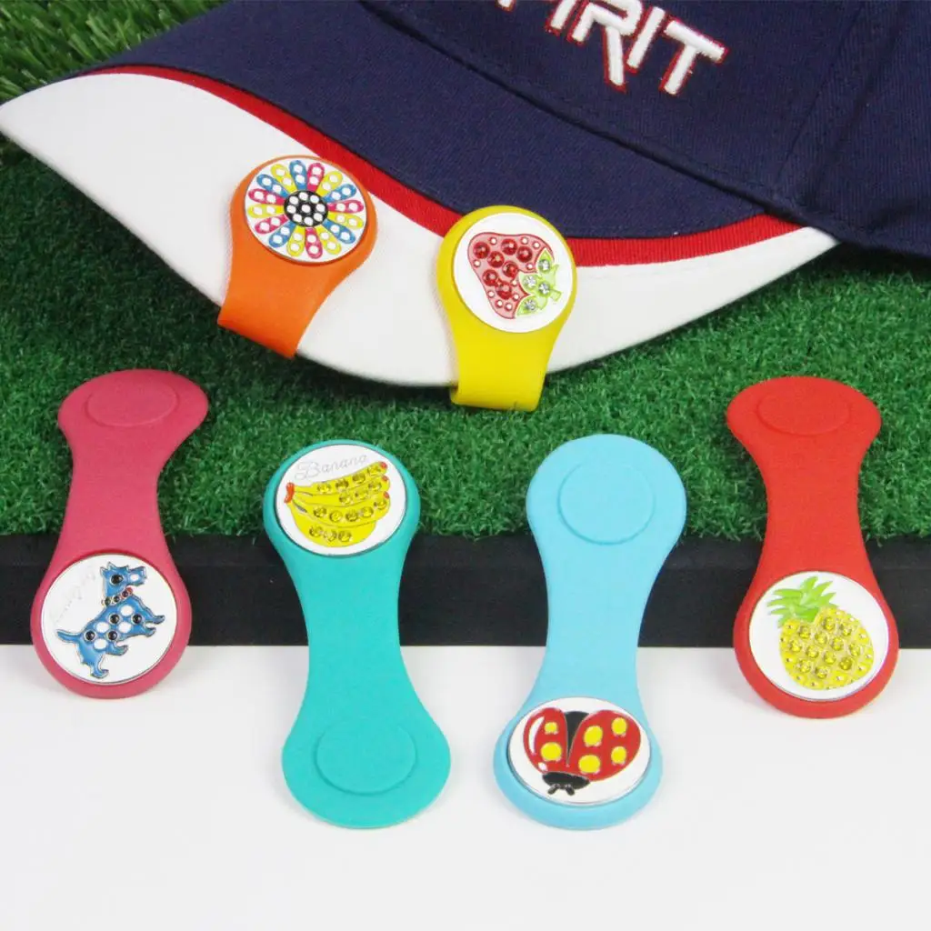 golf cap with magnetic ball marker