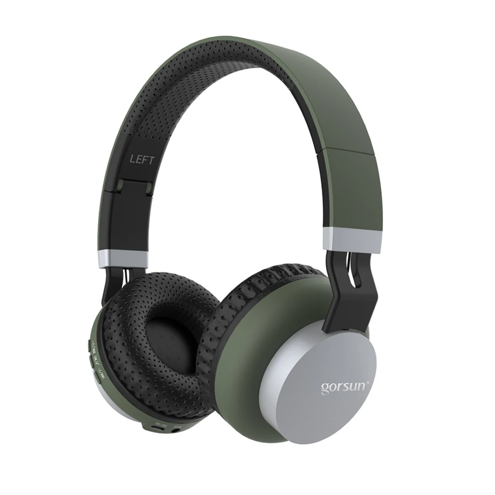 E89 беспроводные наушники Bluetooth 5,0 складные на голову сабвуфер бинауральные наушники с микрофоном Поддержка 3,5 мм AUX аудио вход - Цвет: Зеленый