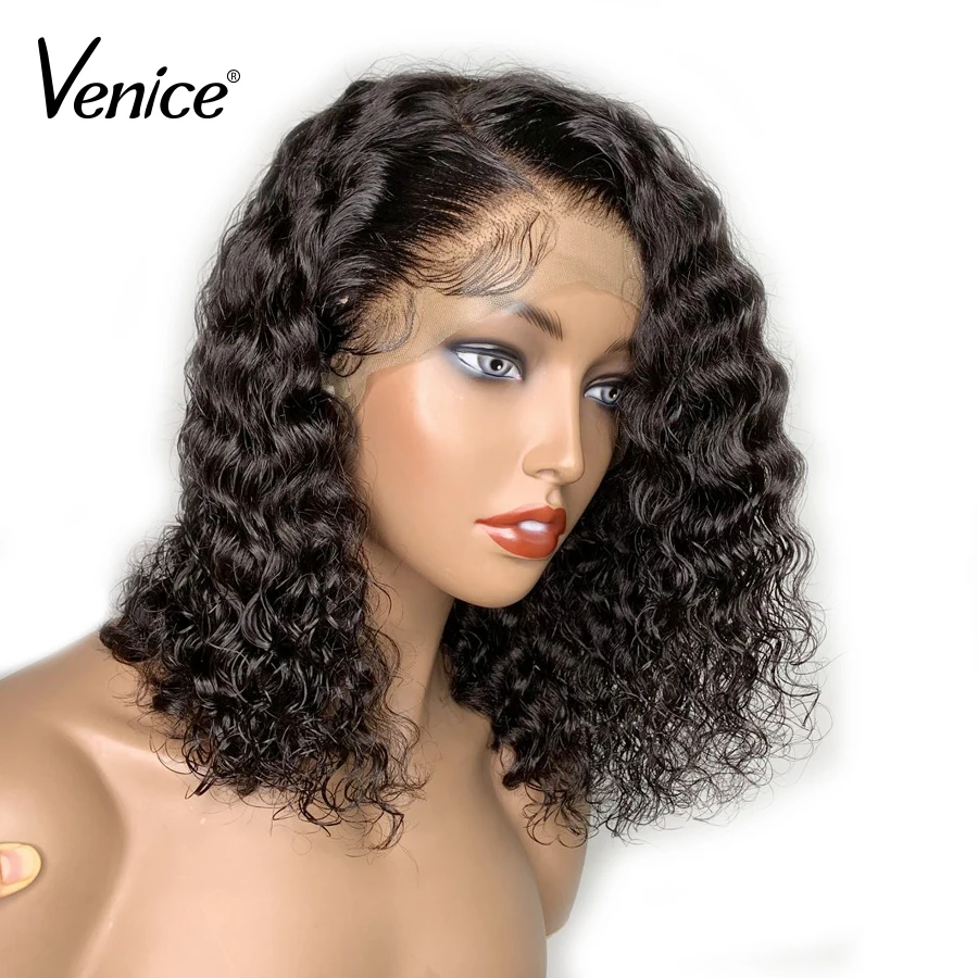 Glueless полные парики шнурка с отбеленными узлами для черных женщин 150% Плотность полные парики шнурка Венеция бразильские Remy человеческих волос
