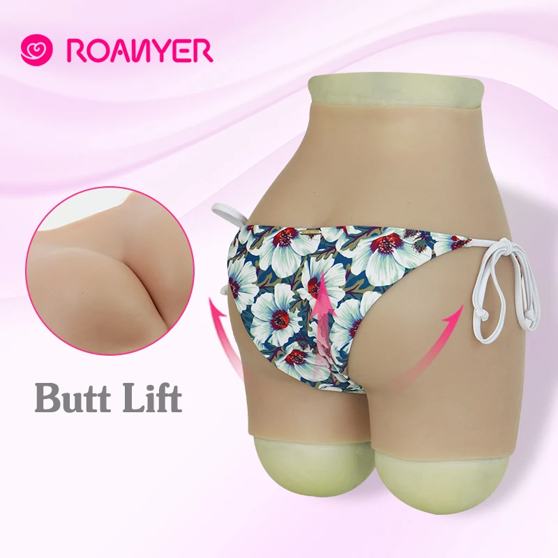 US $353.00 Roanyer Padded hip enhancer silicone Panties crossdresser Fake Ass Rich Buttocks vagina buttocks Soft Underwear male to female