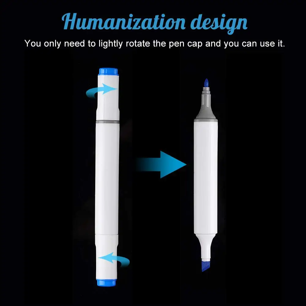 20 colors TOUCHNEW 6 Marker Pens Sky Blue Series Color