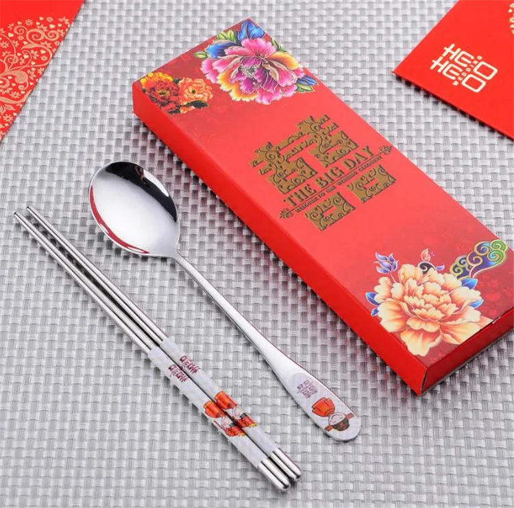 100-pcs-lot-Stainless-Steel-Dinnerware-Double-Happiness-Red-Color-Spoons-Chopstick-Sets-Wedding-Party-Gifts (1)