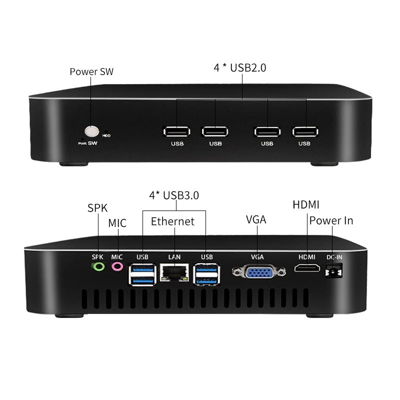 2020 TOPTON игровой Мини ПК i7 9700 i5 9400 i3 9100 Windows 10 Настольный компьютер linux intel Nettop barebone HTPC