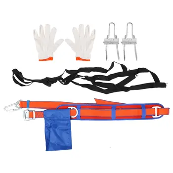

Tree Climbing Kits Skid Resistance Simple Funny Useful Climb Tree Tool for Outdoor (Tree Climb Tool, Safety Belt, Bandage, Glove