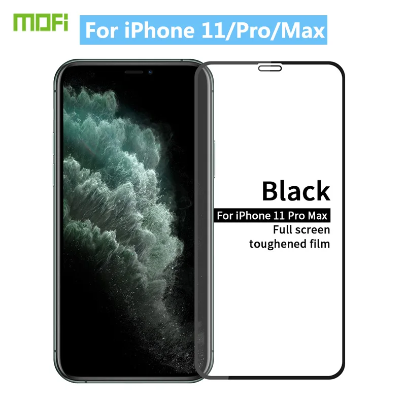 

MOFi Tempered Film for iPhone 11 Pro 5.8'' Glass for iPhone 11 Pro Max 6.5'' Full Screen Protector for iPhone 11 6.1'' HD Glass