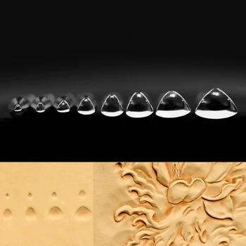 

punching tamps leather embossing mold stamp tool kit solid metal printing tool art stainless material muscle pattern 8 size