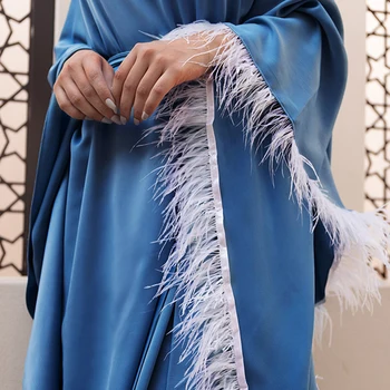 Robe Djellaba Femme Vestidos Kaftan Dubai Abaya Turkey Muslim Fashion Hijab Dress Islam Clothing Dresses Abayas For Women Caftan 2