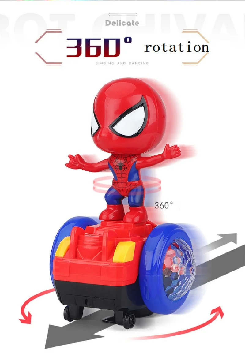 Spiderman Figure Toy One Piece Action Figure Captain America With Light The Amazing Spiderman Electronic Toys For Kids (6)