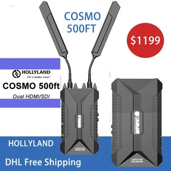 

Hollyland Cosmo 500 Wireless Transmission System 500ft HD 1080P Professional Video image Wireless Transmitter Dual HDMI/SDI