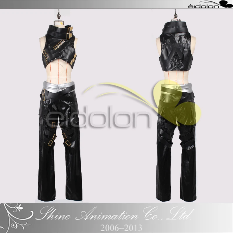 

Game Anime Hack G.U Haseo Cosplay Costumes Black Combat Uniform Suit Full Set Unisex Role Play Clothing Custom-Make Any Size