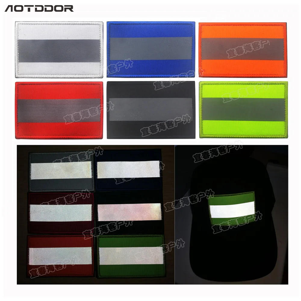 Autocollants en tissu brod/és drapeau accessoires du v/êtement Accessoires de patch autocollants pour d/écoration Velcro sac /à dos