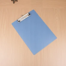 4pcs A4 Office Holder Document Plate Plastic Stationery Solid School Simple Rounded Corner Paperwork Transparent Clipboard