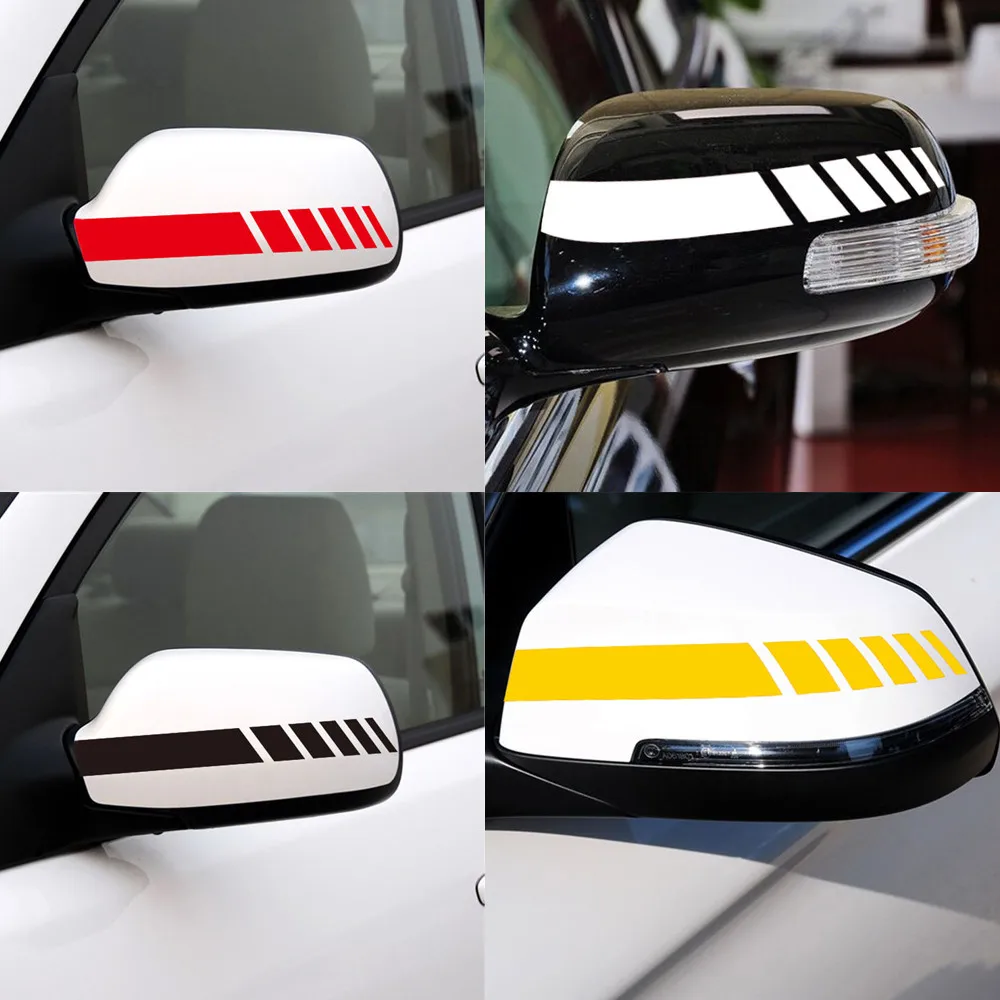 

2Pcs/Lot Car Styling Auto SUV Graphic Car Sticker Rearview Mirror Side Decal Stripe DIY Car Body Decals