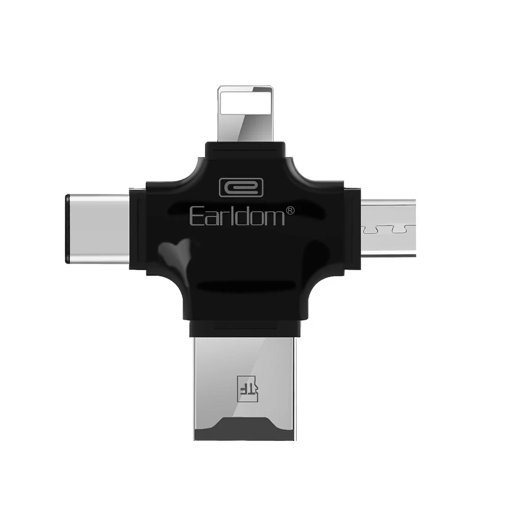 FDBRO 4 в 1 тип-c/Micro USB/USB 2,0 считыватель карт памяти Micro SD кардридер android OTG кардридер для Apple iPhone 7 Plus 6s 5s ридер