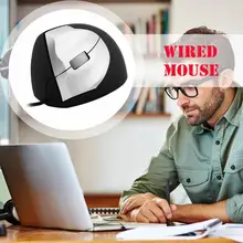 Горячая Распродажа, проводная мышь, Классическая, деликатная, 3 кнопки, USB, проводная, 1000 dpi, оптическая, вертикальная, Офисная мышь для настольного ноутбука