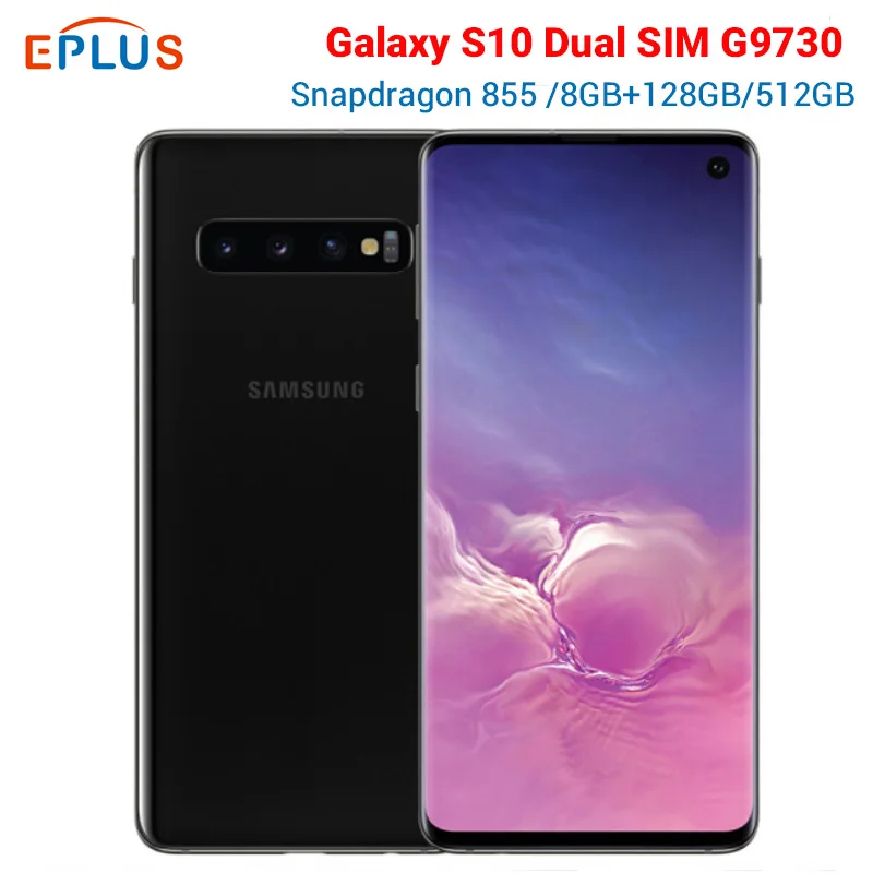 

New Original Samsung Galaxy S10 G9730 Dual SIM Mobile Phone 8GB 128GB/256GB Snapdragon 855 6.1" 3 rear Camera 3400mAh NFC Phone