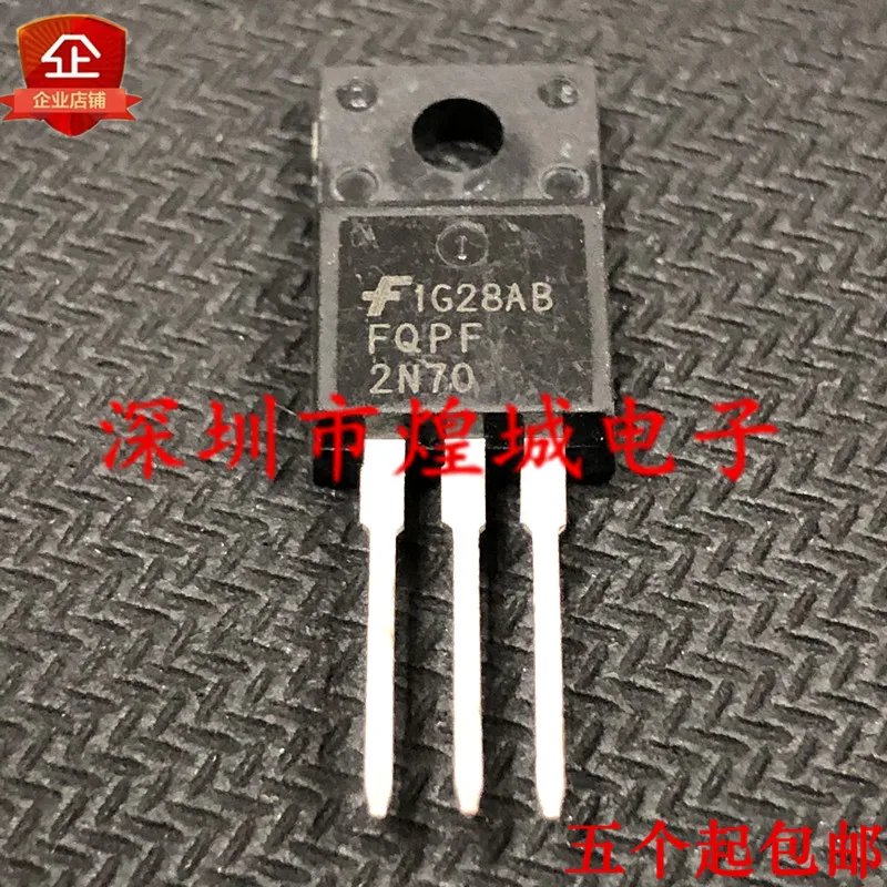 

10 шт. FQPF2N70 TO-220F 700V 2A 5