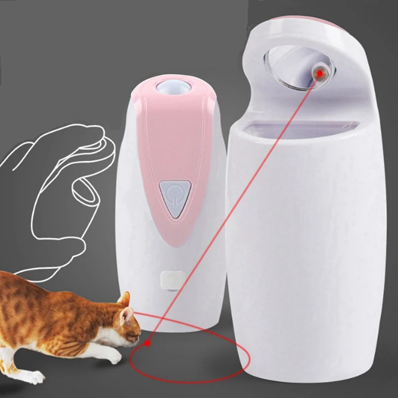 Забавная игрушка для кошек, автоматическая вращающаяся игрушка для домашних животных, USB электрическая Интерактивная Лазерная игрушка для собак, кошек, интеллектуальное обучающее устройство