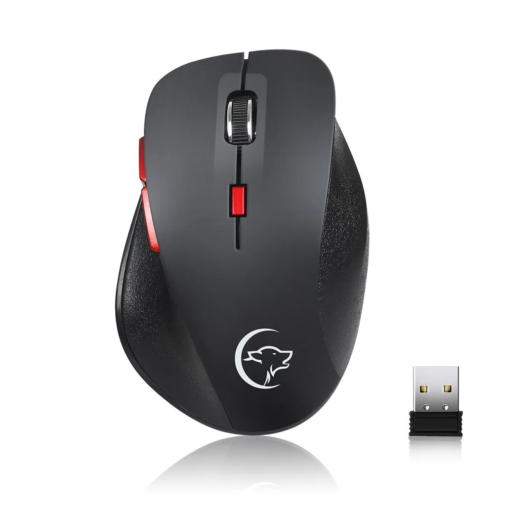 Беспроводная игровая мышь VOBERRY 2 4 ГГц эргономичная 2400DPI 6 клавиш + USB ресивер для