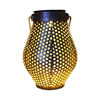 

Waterproof Solar Garden Light LED Lantern Hanging Outdoor Solar Lamp light Sensor Control Solar Powered Lamp