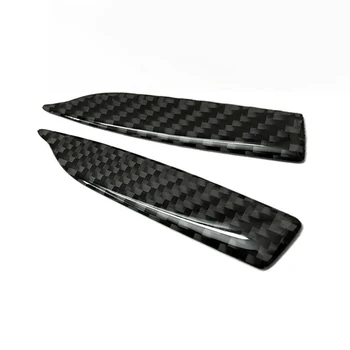 

Stickers Rearview Mirror Protector 2pcs Universal Carbon Fiber Car Trim Side Mirror Black Glossy