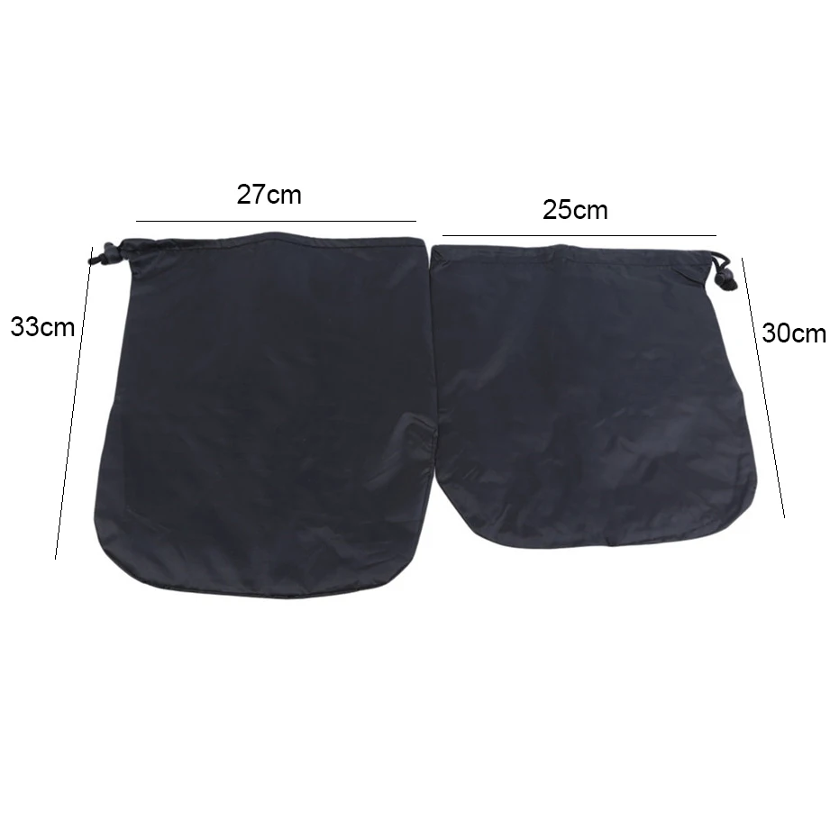 Black 30x25cm Автомобильное зеркало заднего вида, защита от мороза, снега, льда, зимы, водонепроницаемый чехол, 2 размера - Цвет: Black 30x25cm