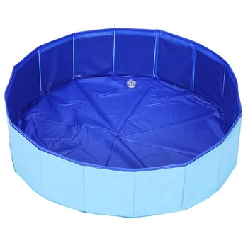 

Pet Cat Dog Swimming Pool Indoor Outdoor Bathing Tub Foldable Inflate Outdoor Summer Bath 60 x 20cm