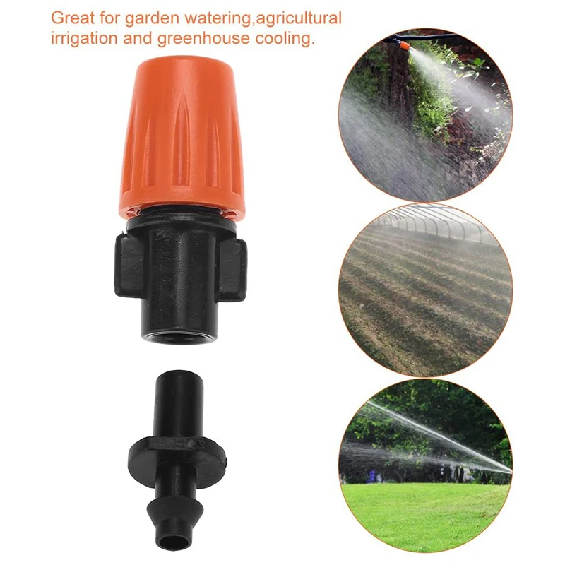 50 Pcs Drip Irrigation Spray Nozzle, Water Spray Nozzle, Adjustable in 2 Modes: Water Mist and Water Column CNIM Hot